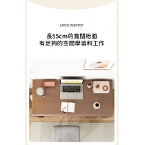日式實木橡木系列 一體式書架 伸縮書枱 電腦枱100/120/140cm (IS8398)