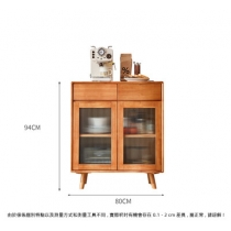 日式實木橡木系列 餐邊櫃 收納邊櫃 儲物櫃 80/118cm (IS8436)