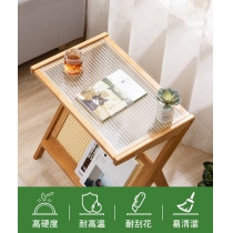 楠竹系列 日式玻璃 小茶几45/55cm (IS8440)