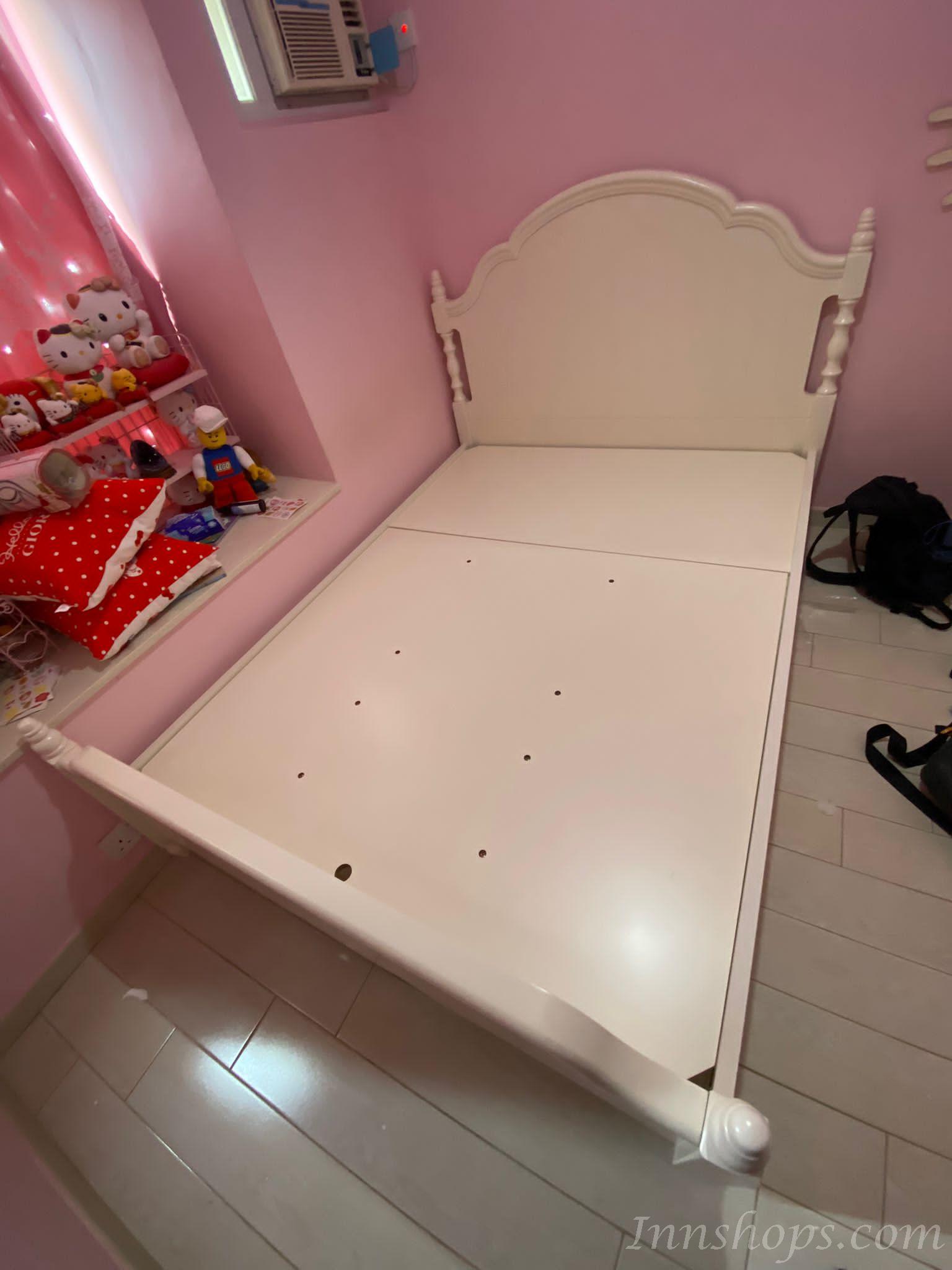 韓式雙人床公主床/成套衣櫃書桌床頭櫃家具組合套裝 小朋友床 *4呎/4呎半/5呎/6呎 (不包床褥)(IS7900)