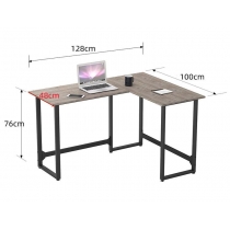 時尚系列 轉角電腦桌 L型書台 100/129cm (IS8222)