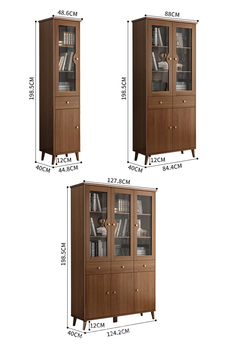 新中式書櫃 儲物櫃 展示櫃*單門/雙門/三門 (IS8587)