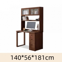 北歐實木紅橡木系列  書桌帶書架100cm/120cm/140cm（IS8554）