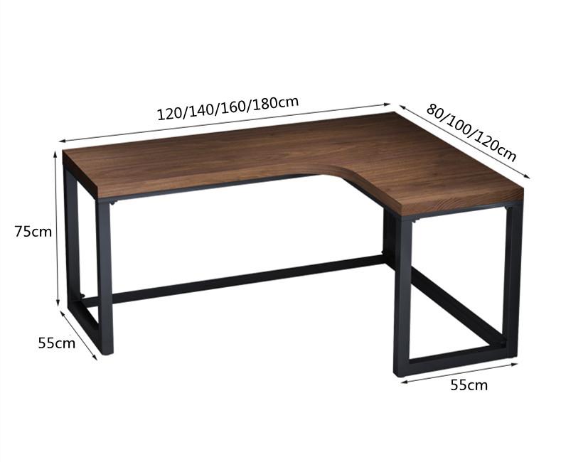 芬蘭實木松木系列 電腦桌 L型轉角書桌(無架)(不連凳)*120/140/160/180cm (IS8596)
