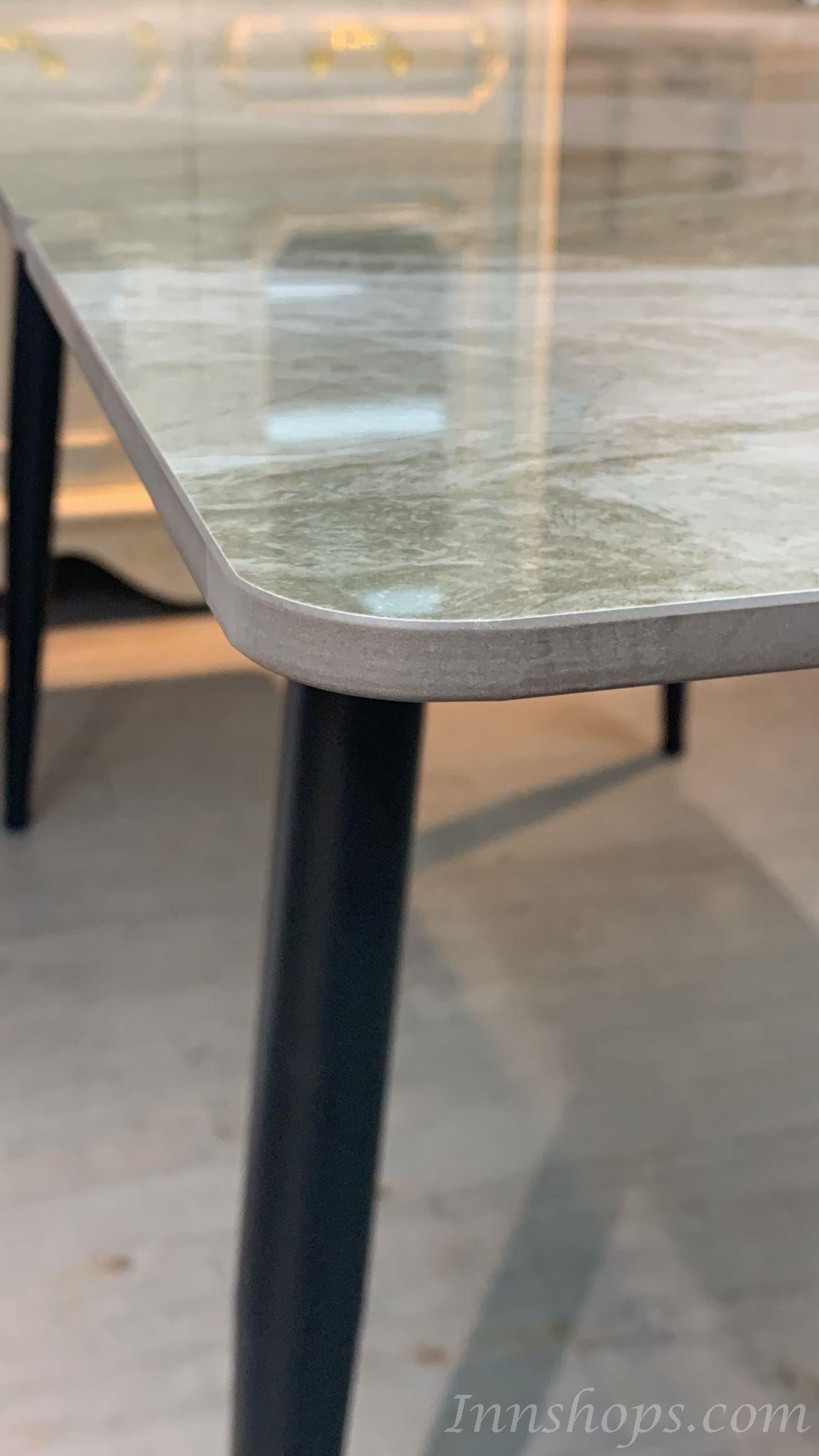 意式岩板長方形餐枱 兩邊可伸縮 餐桌 100/120/140cm (IS8633)