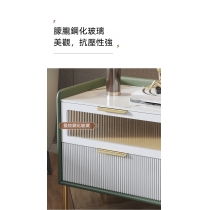 意式現代輕奢風 儲物櫃 皮革岩板床頭櫃40cm/48cm（IS8595）
