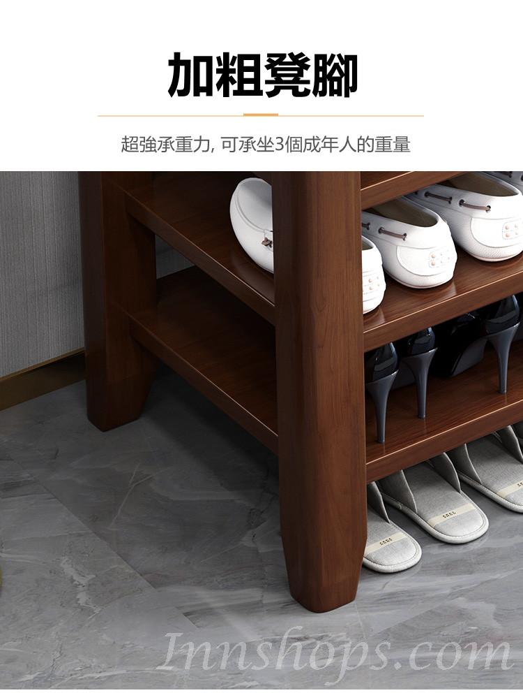 日式橡木系列換鞋凳 多層鞋架*60/80/100/120cm(IS6810)