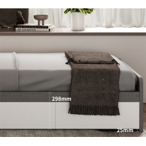 北歐系列 床頭櫃+側櫃桶儲物床 120cm(不包括床褥/燈)(IS8641)