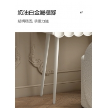 田園純白.象牙白系列 輕奢化妝枱 梳妝台送椅子*50/60/80cm (IS8654)