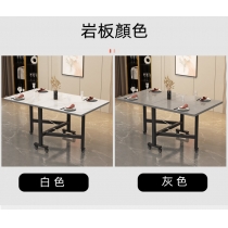 輕奢岩板折疊可移動多功能超薄伸縮餐桌 蝴蝶枱 100cm/120cm/130cm（IS8655）