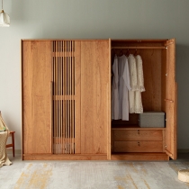 訂造傢俬白橡木糸列北歐實木系列白橡木衣櫃*可訂造呎吋(IS7427)