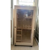 貓別墅實木貓籠子貓舍家用貓窩兩層貓咪超大貓屋*60/90/120cm（IS7771）