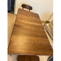 訂造傢俬 訂造實木黑胡桃木餐桌餐椅長凳 *可自訂呎吋 (IS6829)