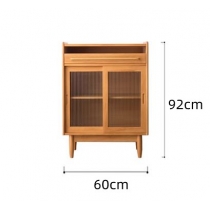 芬蘭松木系列實木餐邊櫃茶水櫃原木儲物櫃窄型置物櫃*60cm/75cm/100cm（IS7865）