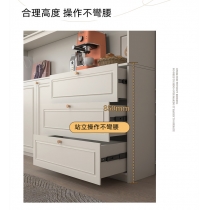 田園純白.象牙白系列 餐邊櫃客廳儲物櫃80cm/120cm/140cm/160cm/180cm/200cm(ISIS8742)