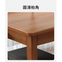 日式實木橡木 轉角書櫃 書枱椅 组合 125/145cm (IS8744)