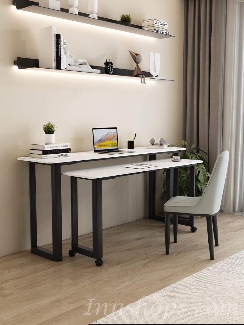 北歐 雙層岩板書桌 小户型組合桌子*80/100/120cm(不包括椅子) (IS8782)