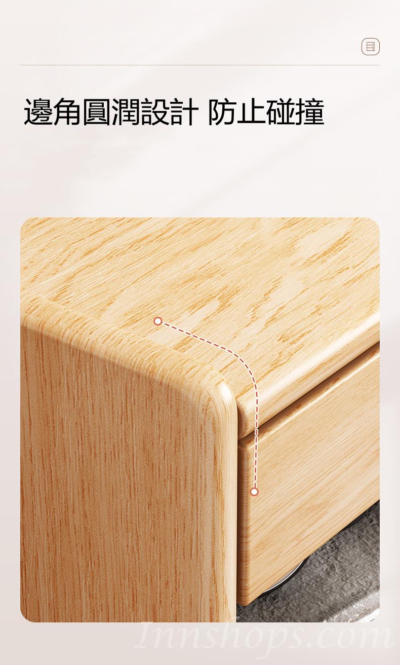 芬蘭實木松木系列 帶鎖床頭櫃 玻璃儲物櫃*25/30/35cm (IS8867)