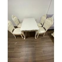 維也納 實木印花餐桌椅組合*配4椅 *4呎3/4呎7/5呎(IS4076)