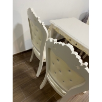 維也納 實木印花餐桌椅組合*配4椅 *4呎3/4呎7/5呎(IS4076)