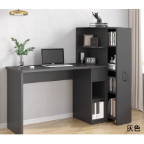 北歐現代簡約電腦桌書櫃一體書枱 書桌書架 125.5cm /145.5cm（IS7985）