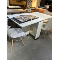 (陳列品) 折合餐枱 28*75*77CM 雪山白 (IS0886)