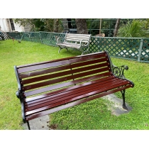 商業客戶訂購產品系列 戶外傢具防腐實木長椅 鐵藝公園長椅 (IS7603)