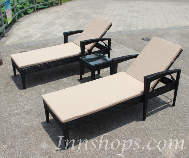 商業客戶訂購產品系列  戶外休開PE仿藤沙灘椅 躺床 (IS6774)