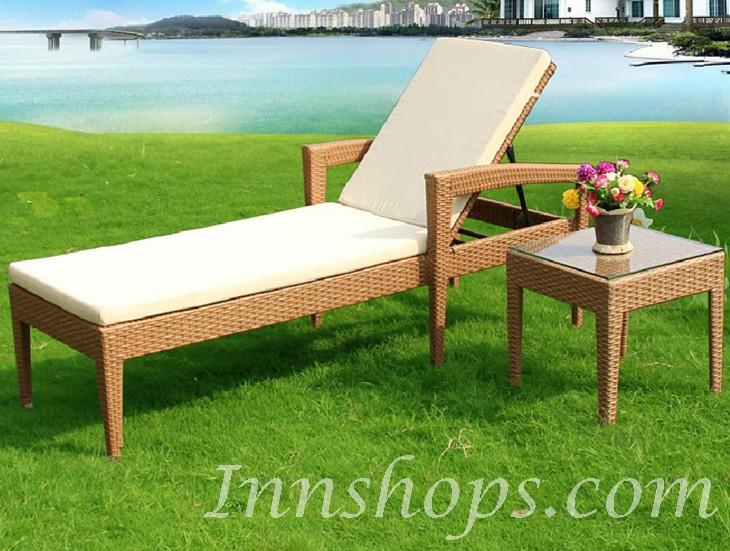 商業客戶訂購產品系列  戶外休開PE仿藤沙灘椅 躺床 (IS6774)