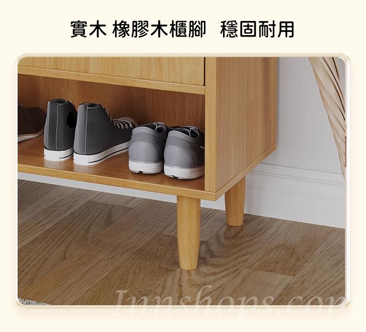 日式實木橡木 玄關櫃 儲物櫃 鞋櫃60cm/80cm/100cm (IS9014)