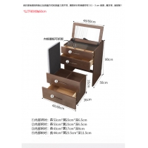 日式實木橡木 小型儲物梳妝台連梳妝櫈*48cm/60cm (IS7420)