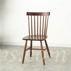 北歐實木系列 黑胡桃木餐椅 (IS6642)