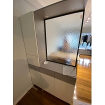 北歐格調系列 輕奢玻璃屏風櫃 玄關櫃 鞋櫃 100/120cm (IS8555)