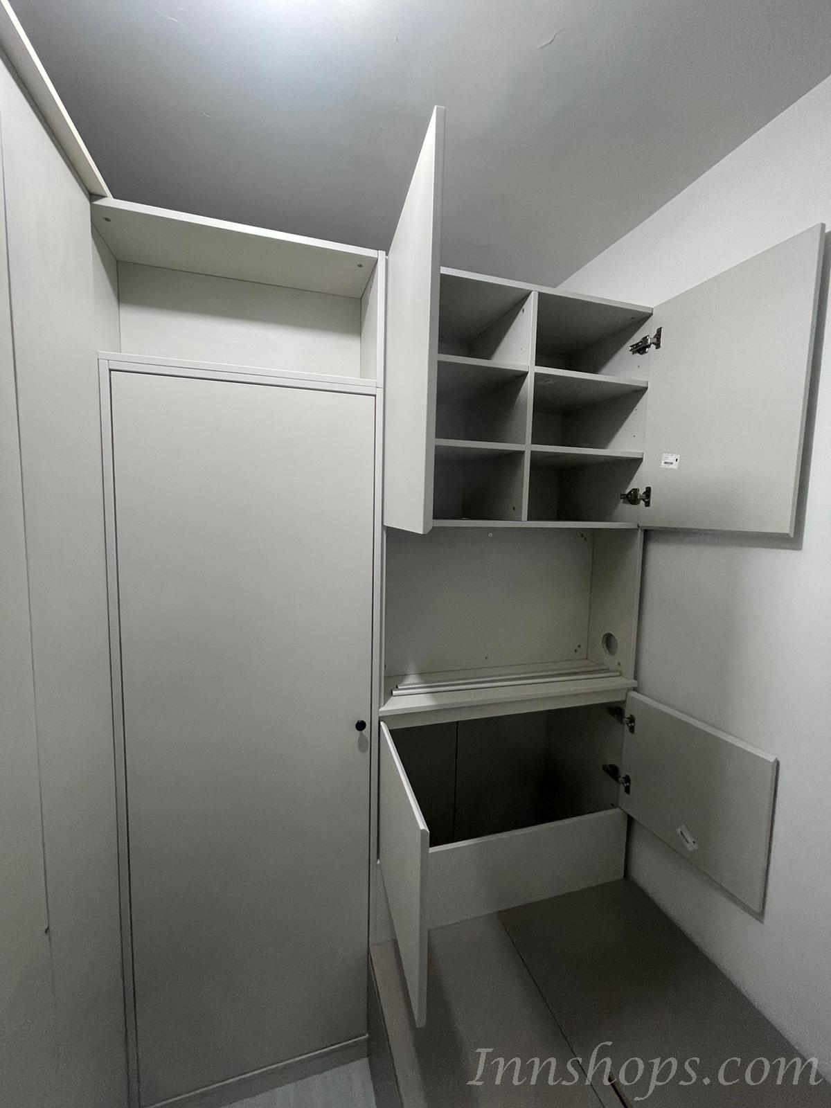 訂造雙面櫃+儲物床書枱套裝間房(IS9138)