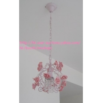 18朵手製光面陶瓷玫瑰水晶吊燈 L size(IS0107)