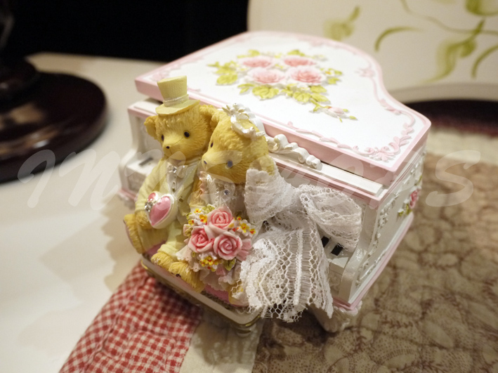 歐陸式 典雅 小熊結婚首飾盒(IS1071)