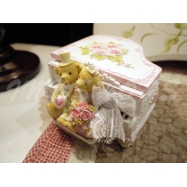 歐陸式 典雅 小熊結婚首飾盒(IS1071)