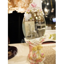 歐陸式 典雅 小熊結婚座台鏡(IS1072)