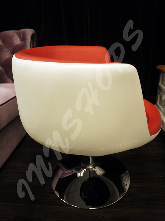 ~陳列品~時尚 紅/白 彷皮 BAR CHAIR (IS1247A)