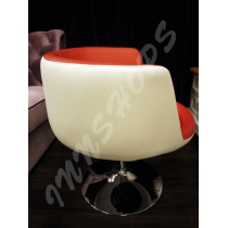 ~陳列品~時尚 紅/白 彷皮 BAR CHAIR (IS1247A)