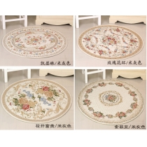 手織玫瑰花圓形地毯 (IS1771)