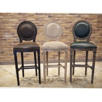 復古做舊實木高腳吧椅 Bar Chair (IS4156)