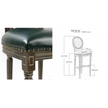 復古做舊實木高腳吧椅 Bar Chair (IS4156)