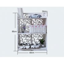 通花3層置物架 鞋架(IS0141)