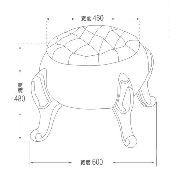 歐式 新古典換鞋凳 (IS4551)