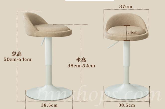 時尚 BAR CHAIR白色柱及白色盤  (IS2026)