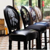 復古做舊實木高腳吧椅 Bar Chair (IS4156)