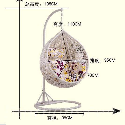 戶外仿籐編 吊藍 搖搖椅 (IS3238)