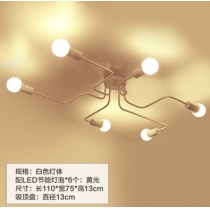 北歐美式簡約吸頂燈 4/6/8頭 (IS0116)