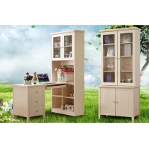 英倫典雅實木L型書台 85cm (IS0545)